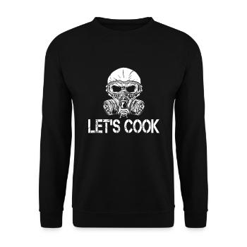 Let's Cook Chemiker Chemie Student Chemielabor - Unisex Pullover - Schwarz - Vorne - Alina (178cm) & Michal (187cm)