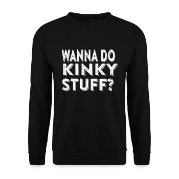 Kinky Stuff Safeword Bdsm Cosplay Bondage Cadeau - Sweat-shirt Unisexe - noir - Devant - Alina (178cm) & Michal (187cm)
