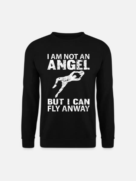 Torwart Torhüter Fußball Kein Engel Fliegen - Unisex Pullover - Schwarz