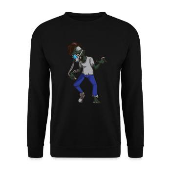 CPAP cadeau d'halloween apnée du sommeil zombie - Sweat-shirt Unisexe - noir - Devant - Alina (178cm) & Michal (187cm)