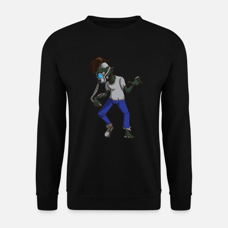 CPAP Zombie Sleep Apnea Halloween Gift - Unisex Sweatshirt - black