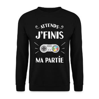 humour geek - Sweat-shirt Unisexe - noir - Devant - Alina (178cm) & Michal (187cm)