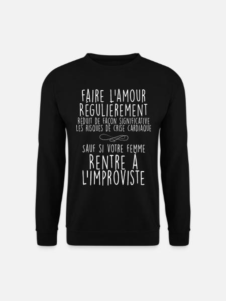 Anniversaire De mariage Cadeau Humour Homme - Sweat-shirt Unisexe - noir