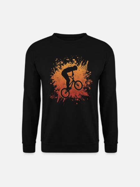 BMX Fahrrad Fahrer Jungen Stunt BMX - Unisex Pullover - Schwarz