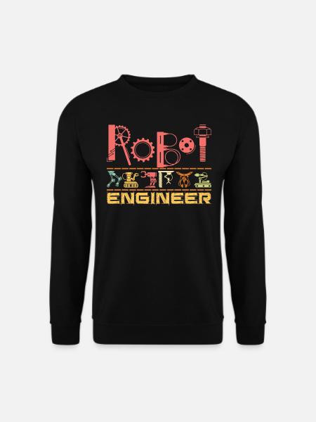 Roboter kostüm für Ingenieure oder Kinder Roboter - Unisex Pullover - Schwarz