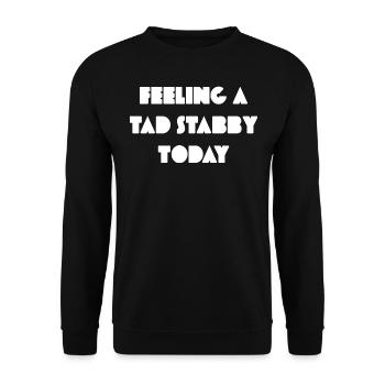 Funny Quote - Unisex Sweatshirt - black - Front - Alina (178cm) & Michal (187cm)