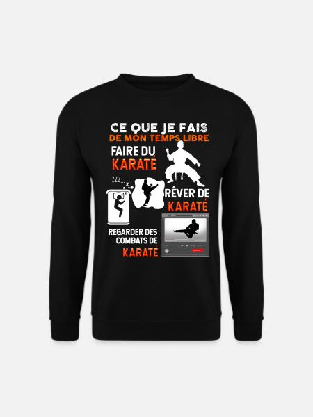 Karaté Discipine Et Temps Libre Arts Martiaux - Sweat-shirt Unisexe - noir