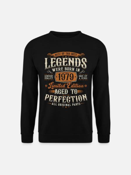 1979 Vintage Born Legends verjaardagscadeau - Uniseks sweater - zwart