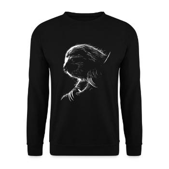 Drôle paresseux Art Animal paresseux animaux animaux sauvages - Sweat-shirt Unisexe - noir - Devant - Alina (178cm) & Michal (187cm)