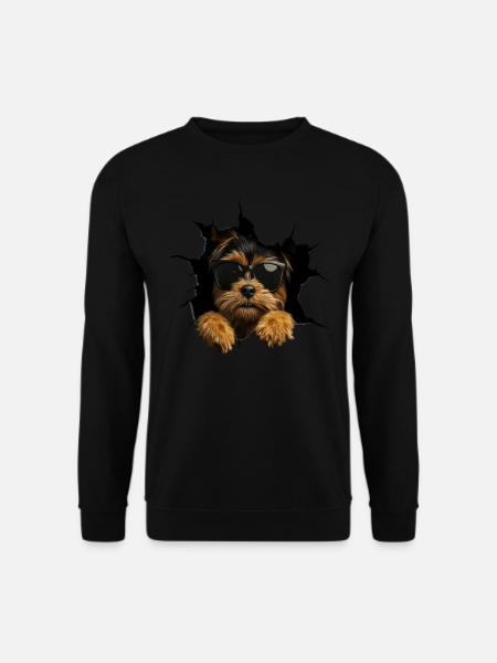 Lustiges Hunde Hundebesitzer Süßer Hund Haustier - Unisex Pullover - Schwarz