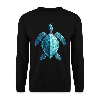 Amoureux des tortues de mer Motif safari animalier - Sweat-shirt Unisexe - noir - Devant - Alina (178cm) & Michal (187cm)