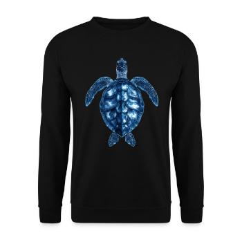 Amoureux des tortues de mer Motif safari animalier - Sweat-shirt Unisexe - noir - Devant - Alina (178cm) & Michal (187cm)