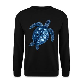 Amoureux des tortues de mer Motif safari animalier - Sweat-shirt Unisexe - noir - Devant - Alina (178cm) & Michal (187cm)