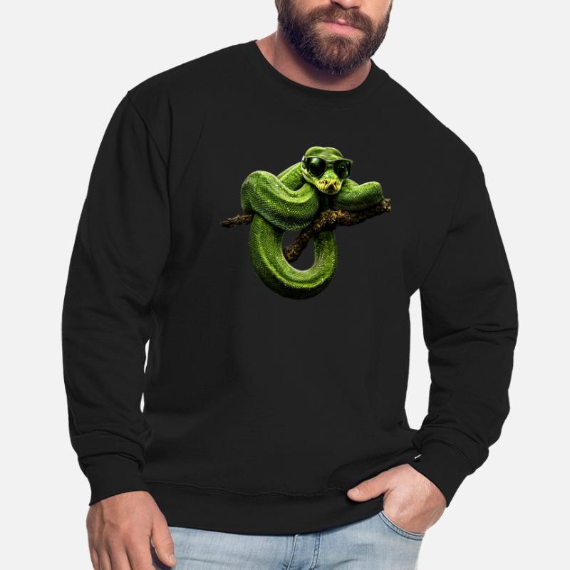 Green Tree Python Snakes Lover Terrarium Unisex Sweatshirt
