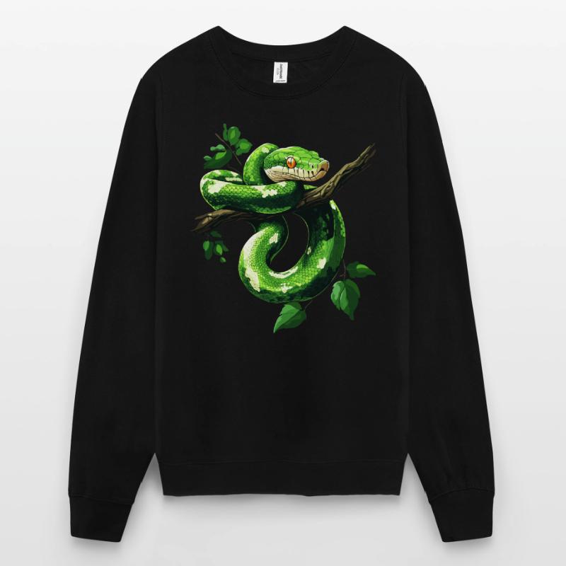 Green Tree Python Snakes Lover Terrarium Unisex Sweatshirt