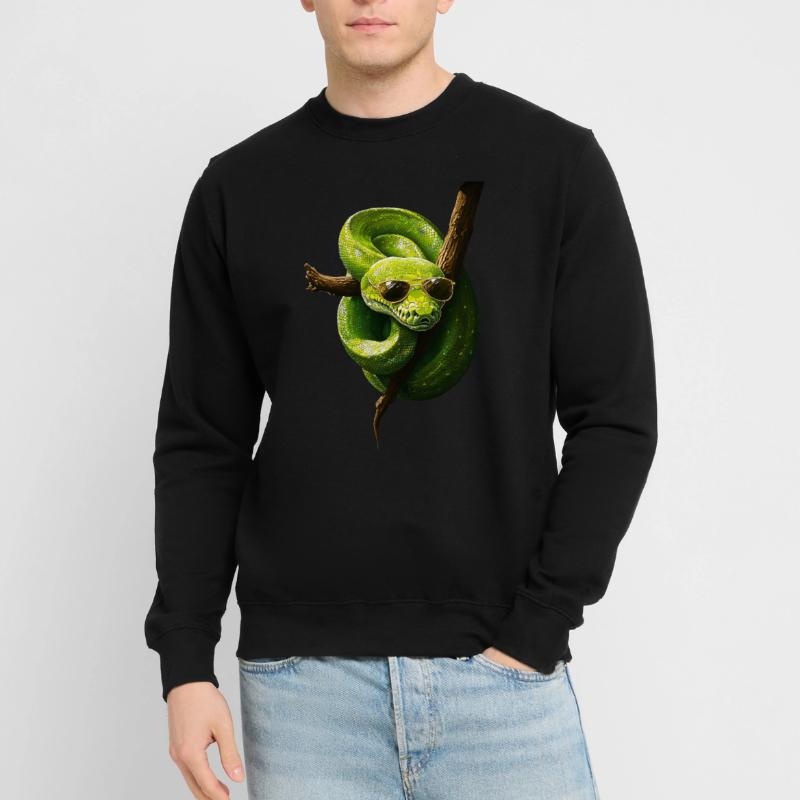 Green Tree Python Snakes Lover Terrarium Unisex Sweatshirt