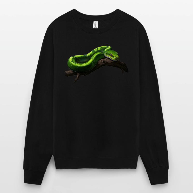 Green Tree Python Snakes Lover Terrarium Unisex Sweatshirt