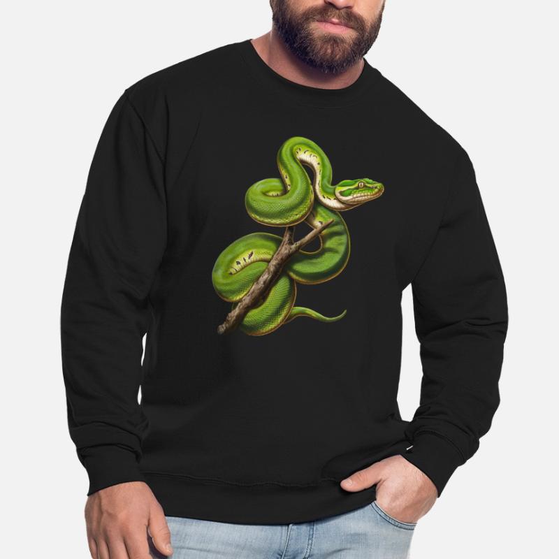 Green Tree Python Snakes Lover Terrarium Unisex Sweatshirt