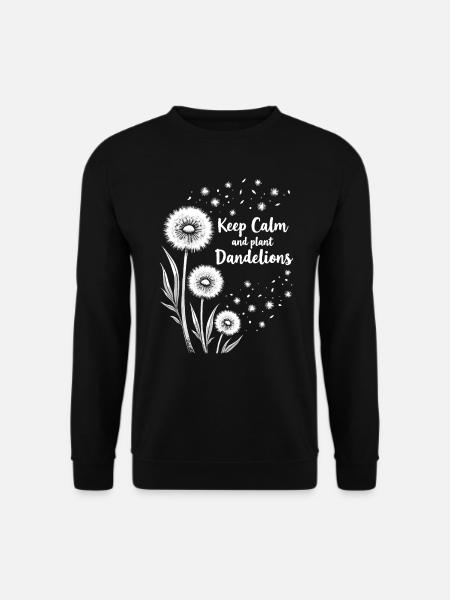 Löwenzahn Pusteblumen Liebhaber Blumen Floral - Unisex Pullover - Schwarz