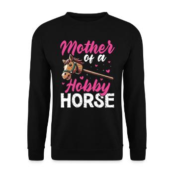Hobby Horsing Hobby Cheval Cheval Équitation - Sweat-shirt Unisexe - noir - Devant - Alina (178cm) & Michal (187cm)