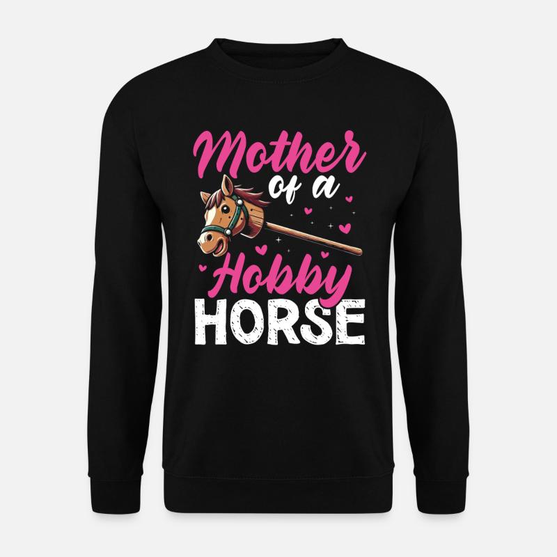 Hobby Horsing Steckenpferd Horse Pferde Reiten - Unisex Pullover - Schwarz