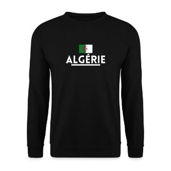 Algérie. cadeau algérie - Sweat-shirt Unisexe - noir - Devant - Alina (178cm) & Michal (187cm)
