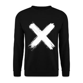 X Graffiti - Street Style - Unisex Sweatshirt - black - Front - Alina (178cm) & Michal (187cm)