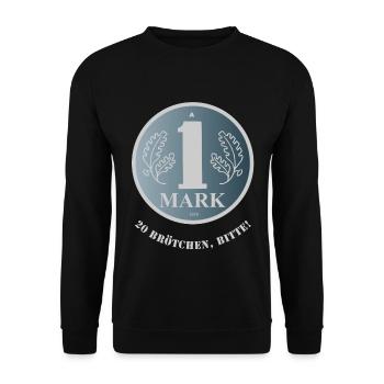 DDR-Mark (20-roll edition) - Unisex Sweatshirt - black - Front - Alina (178cm) & Michal (187cm)