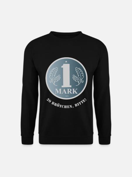 DDR-Mark (20-Brötchen-Edition) - Unisex Pullover - Schwarz