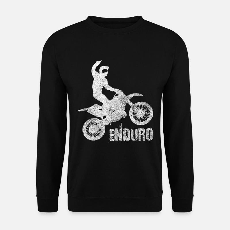 Motocross Enduro - Motorrad WS - Unisex Pullover - Schwarz