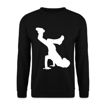 Breakdance 3D cadeau pour les enfants B-Boy Hip Hop Dancing - Sweat-shirt Unisexe - noir - Devant - Alina (178cm) & Michal (187cm)