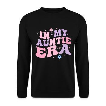 In My Auntie Era Baby Announcement for Aunt - Sweat-shirt Unisexe - noir - Devant - Alina (178cm) & Michal (187cm)