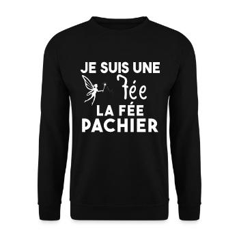 Je suis une fée la fée pachier Cadeau Humoristique - Sweat-shirt Unisexe - noir - Devant - Alina (178cm) & Michal (187cm)