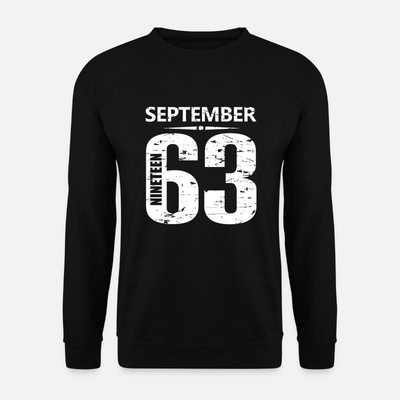 September 1963 Jersey Number - Unisex Sweatshirt - black