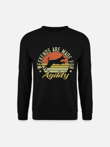 Weekends Are Made For Agility Dog Training Agility - Unisex Sweatshirt - black