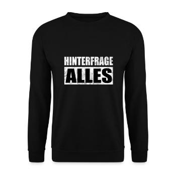 Déclaration de conspiration des Illuminati - Sweat-shirt Unisexe - noir - Devant - Alina (178cm) & Michal (187cm)