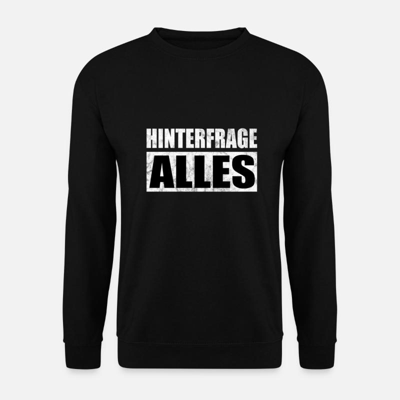 Déclaration de conspiration des Illuminati - Sweat-shirt Unisexe - noir