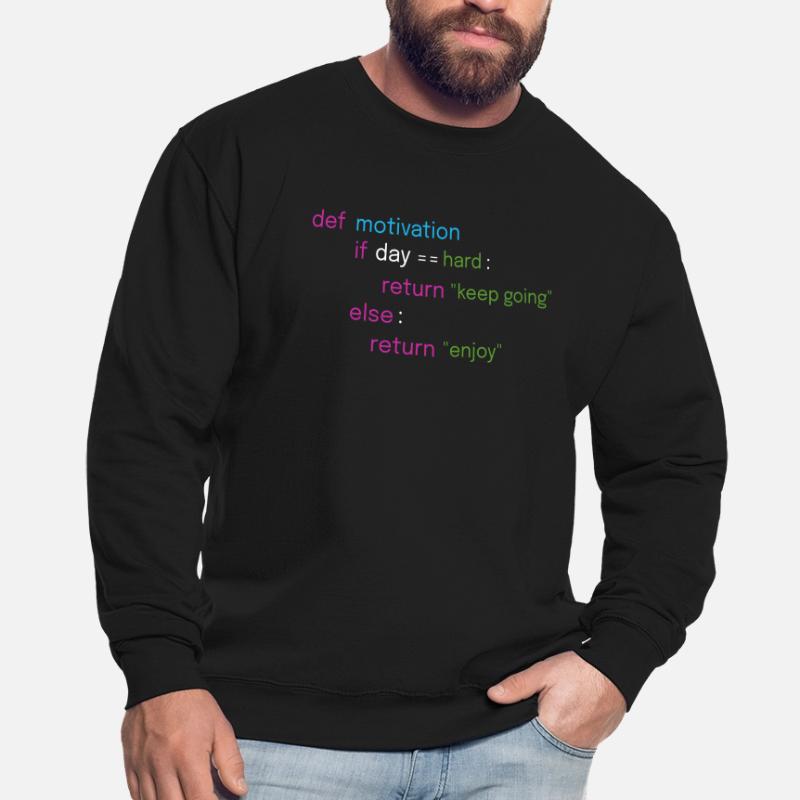 Conception de codage motivationnel Sweat-shirt Unisexe