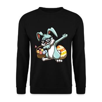 Cool Easter - Unisex Sweatshirt - black - Front - Alina (178cm) & Michal (187cm)