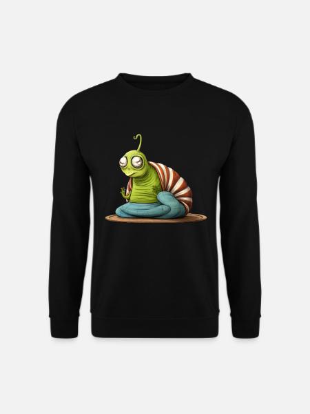 Schnecken Yoga / Yogi Schnecke - Unisex Pullover - Schwarz