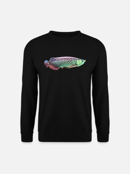 Asian Arowana Monster Fish Keeper - Unisex Sweatshirt - black