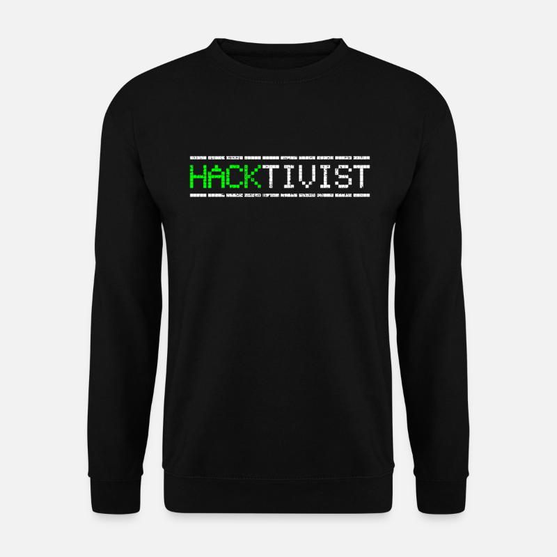 Hacker Hacktivist - Unisex Pullover - Schwarz