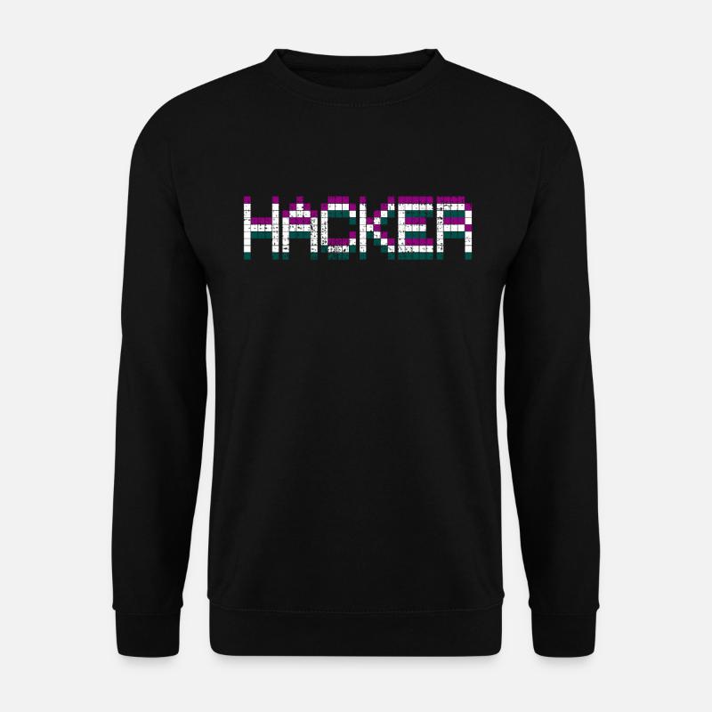 Hacker Hacker Hacker - Unisex Pullover - Schwarz