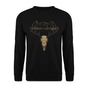Bois de cadeau de tir à l'arc, de chasse et de chasseur - Sweat-shirt Unisexe - noir - Devant - Alina (178cm) & Michal (187cm)