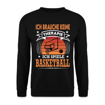 Basketball Spielen Verein Sport Retro Vintage - Unisex Pullover - Schwarz - Vorne - Alina (178cm) & Michal (187cm)