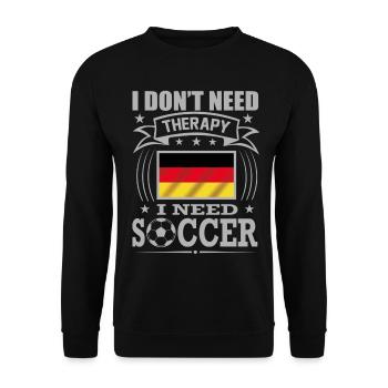 Germany Soccer Football 2022 WM - Sweat-shirt Unisexe - noir - Devant - Alina (178cm) & Michal (187cm)