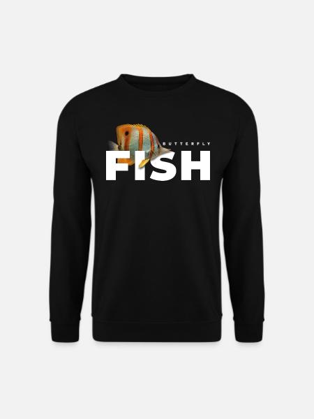 Butterflyfish Marine Fish Keeper - Unisex Sweatshirt - black