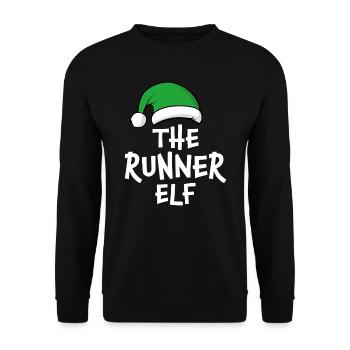 L’elfe coureur - Sweat-shirt Unisexe - noir - Devant - Alina (178cm) & Michal (187cm)