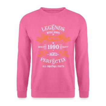 Jahre der Exzellenz April 1990 Geschenk - Unisex Pullover - Pink - Vorne