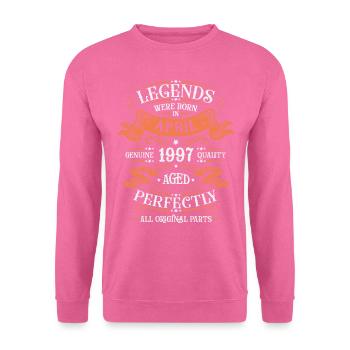 Jahre der Exzellenz April 1997 Geschenk - Unisex Pullover - Pink - Vorne